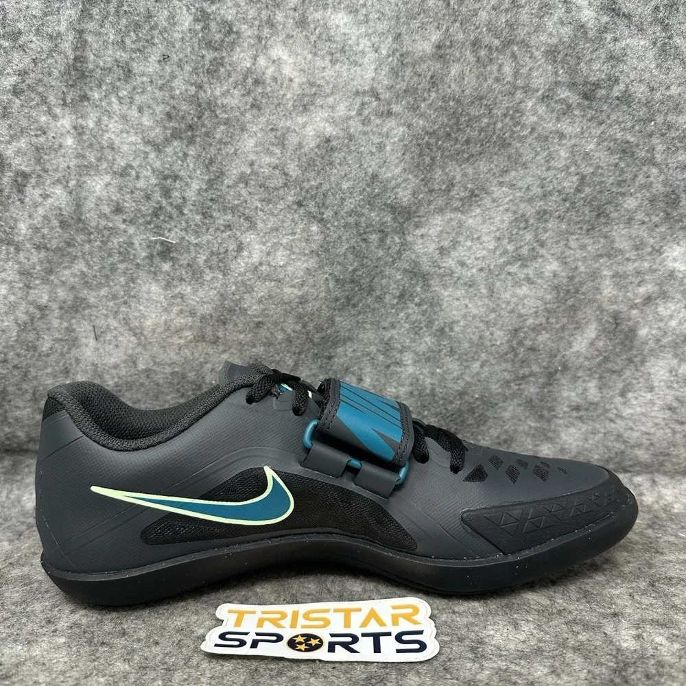 Nike Zoom Rival SD 2 Track Throwing Shoes Mens Size 9 Black Green FZ9665-001